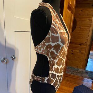 Vintage Sexy Side Cutout Swimsuit